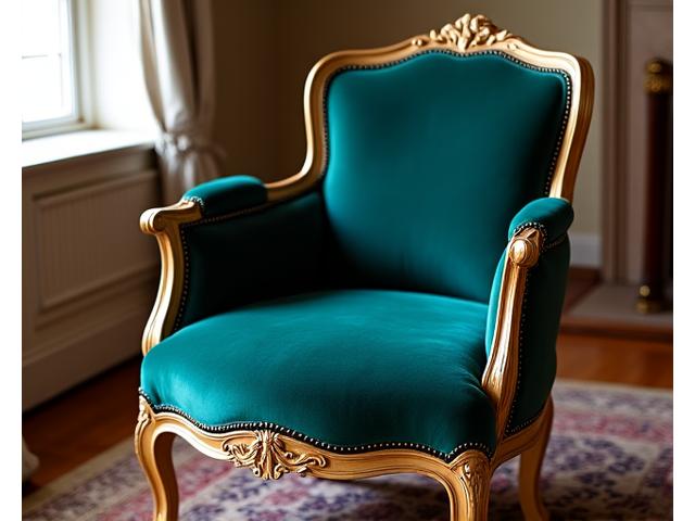 Chaise Louis XV Restaurée et Retapissée