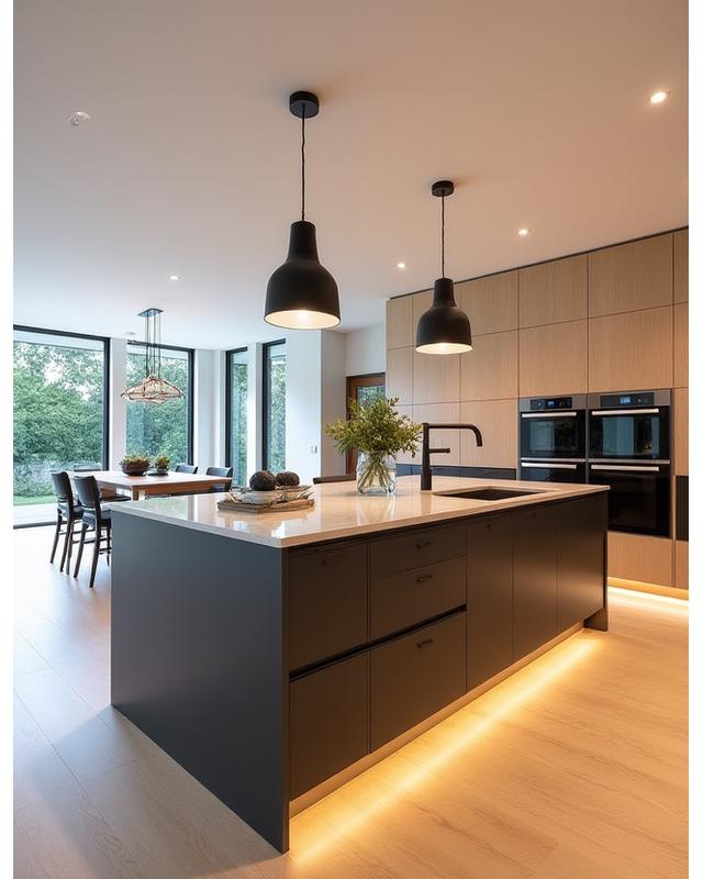 Cuisine Contemporaine en Chêne sur Mesure